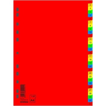 Przekładki do segr. A4/31 DONAU PP kolor