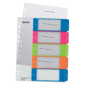Przekładki do segr. A4/5 LEITZ WOW do nadruku