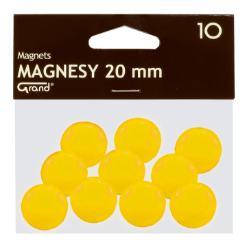 Punkty magnetyczne GRAND 20mm [10] żółte
