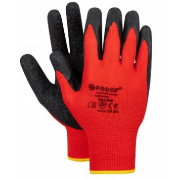 Rękawice powlekane lateksem PROOF REDWORK (10)