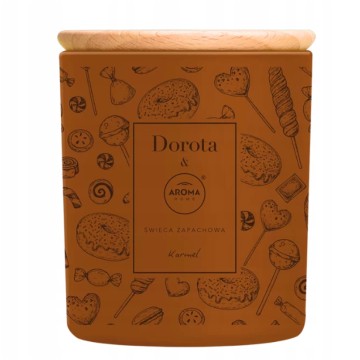 Świeca zapach AROMA DOROTA 150g karmel
