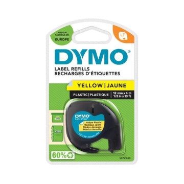 Taśma DYMO LETRATAG 12mm/4m plastikowa żółta