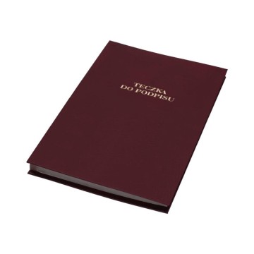 Teczka do podpisu BB 20kart. bordowa