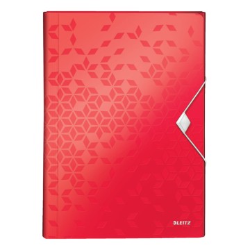 Teczka harmonijka LEITZ WOW 6 przegr. czerwona