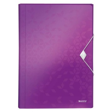 Teczka harmonijka LEITZ WOW 6 przegr. fioletowa