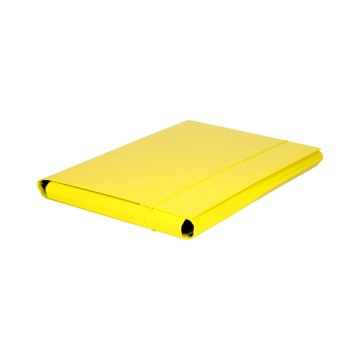 Teczka z gumką kartonowa BARBARA 3,5cm żółta