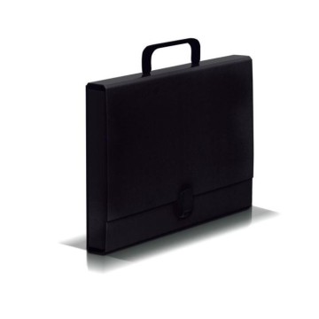 Teczka z rączką VAUPE CLASSIC 4cm czarna