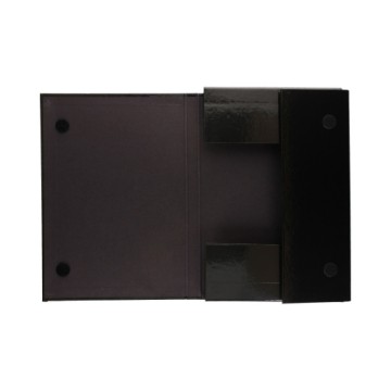 Teczka z rzepem kartonowa 1,5cm BB czarna