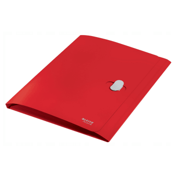 Teczka z zap. PP LEITZ RECYCLE A4 płaska czerwona