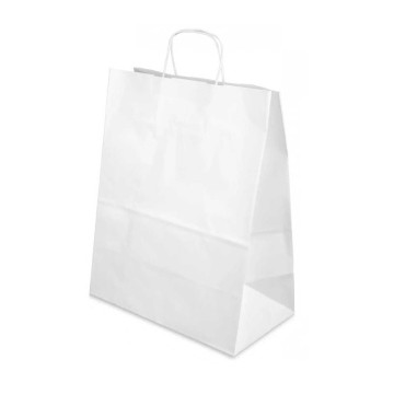 Torba papierowa ECOBAG 305x170x425 biała