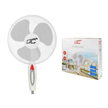 Wentylator podłogowy 40W biały