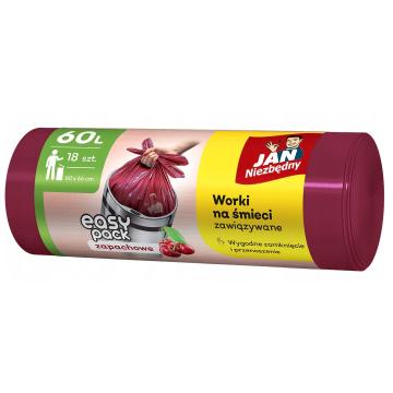 Worki na śmieci 60L HD [18] JN wiśnia