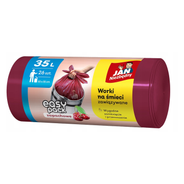 Worki na śmieci JAN NIEZBĘDNY 35L HD [26] wiśnia