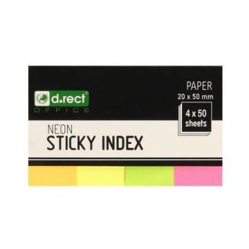 Zakładki D.RECT PAPIER 4x50 (20x50mm)