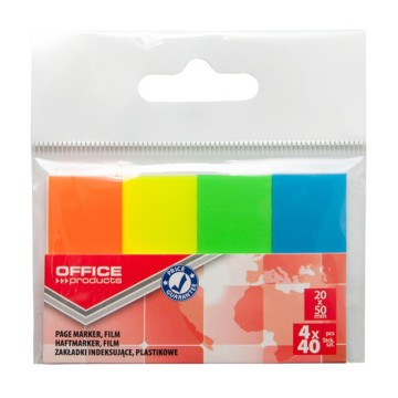 Zakładki OFFICE PROD PP 4x40 (20x50mm)