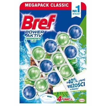 Zawieszka do WC kulki BREF Power Active [3] sosna