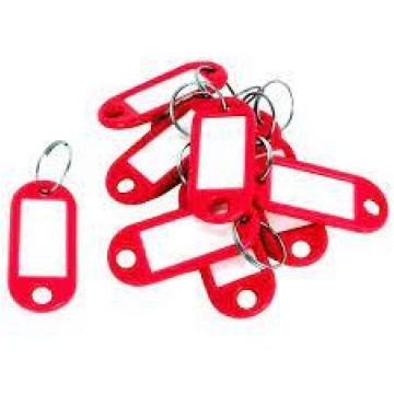 Zawieszki do kluczy D.RECT [10] czerwone