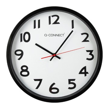 Zegar ścienny Q-CONNECT 34cm czarny